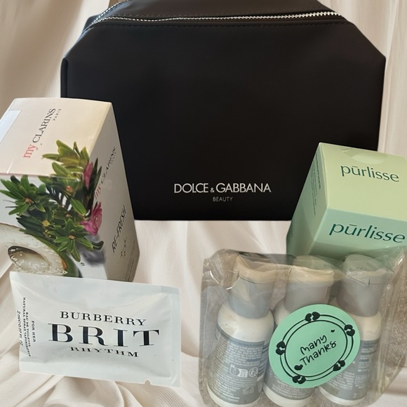 Dolce & Gabbana Other - Dolce & Gabbana  Toiletry & Cosmetic Bag & Clarins Skincare & Beauty Products